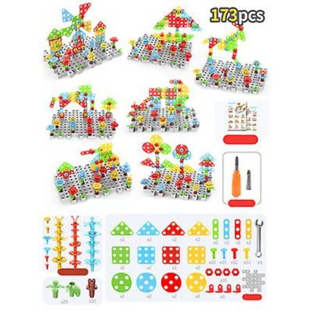 Børns Skrue-skrue Legetøjsværktøjskasse Hands-on montering og disasse