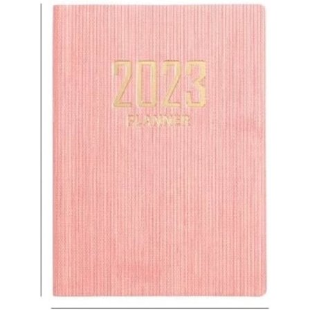 Spiral Mini Notebook 365 dagar Bärbar ficka anteckningsblock Daglig veckoagenda Planerare Anteckningsböcker Kontorsmaterial Skolmaterial (Färg: Rosa)