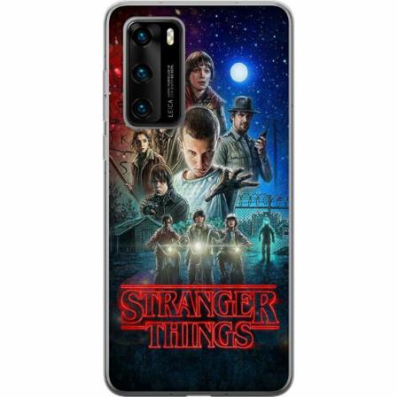 Huawei P40 Genomskinligt Skal Stranger Things