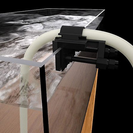 1 Sett ABS Akvarium Fiske Tank Henger Klemme Vannrør Klipp