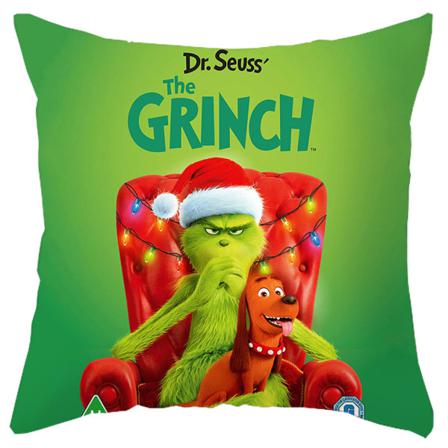 Christmas Cartoon Grinch Kuddfodral Dekor Hem Xmas Kids Gift