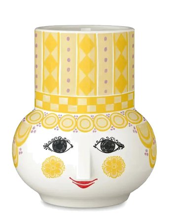 Bjørn Wiinblad Olga Lysestage H9 Cm Gul - Cream - 9 CM