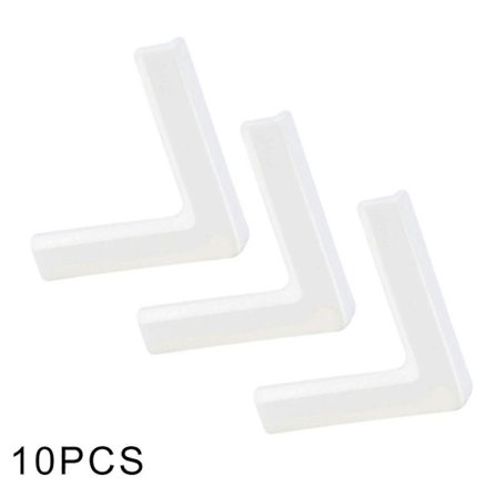 10 kpl Törmäyksenesto Oikeakulmainen PVC-kulmasuoja Huonekalujen reunasuoja