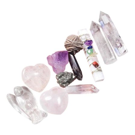 Stensæt til Børnefestgaver Mineral Uddannelsessæt til Drenge Piger Børn Rose Krystal