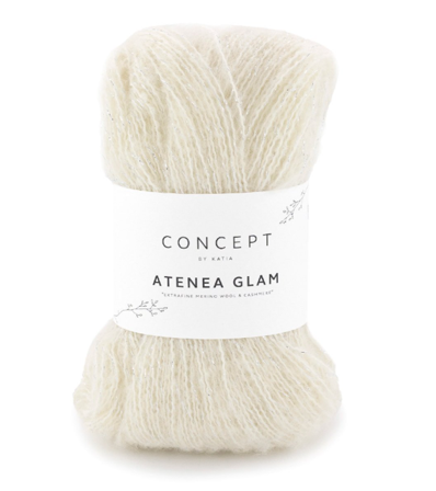 Katia Atenea-Glam Ecru-Silver 100, 25g