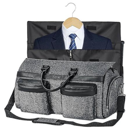 Garmenttaske Stor Suit Rejse/forretning Dans Taske Med Garment Stativ Stor Duffel Taske Med Skopose Til Mænd Kvinder