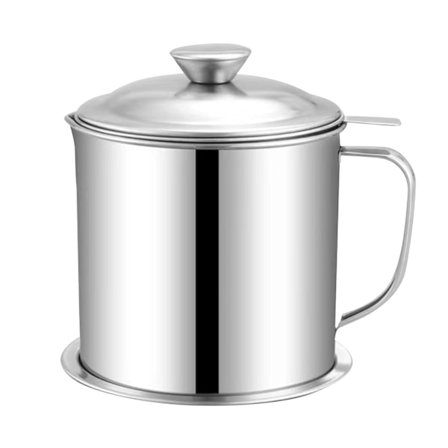 Rustfrit stål stor kapacitet 1,3L oliebeholder Frituregryde Køkken Gryde