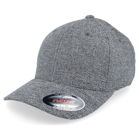 Flexfit - Grau flexfit Cap - Melange Cap Dark Heather Grey Flexfit @ Hatstore