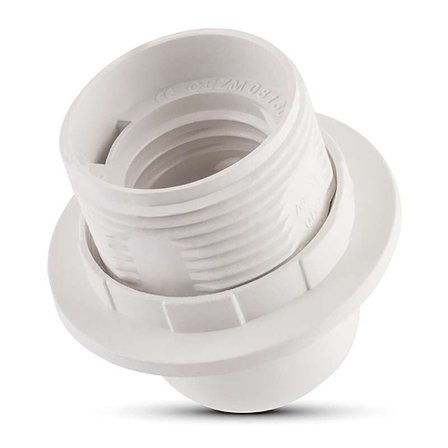 Skrue-i lampefatning til bordlamper og lysekroner, E27 fatning, 1 stk.