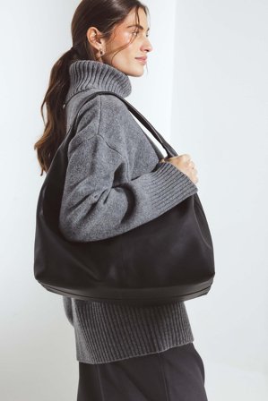 Premium Selection Knitted Wool Turtleneck Sweater - Premium kvalitet - Grå - M