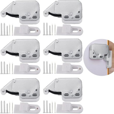 6 st Kabinett Dörrfjäderlås, Fjäderlås Mini Lås D,ZQKLA