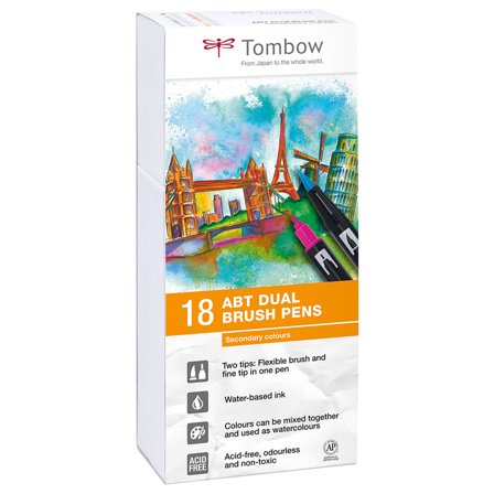 Tombow ABT Dual Brush pen 18-set Secondary