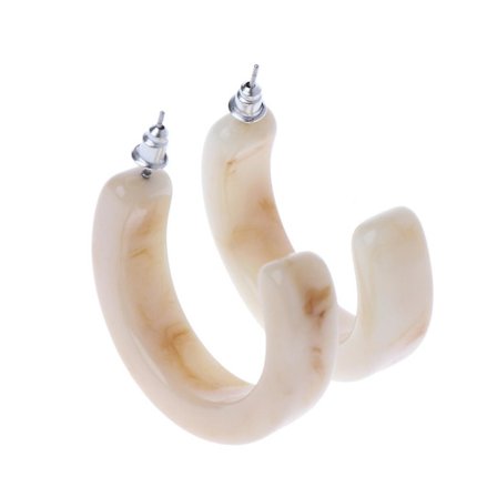 1 par akryl øreringe skildpadde imiteret horn øreringe harpiks bøjle øreringe til kvinder