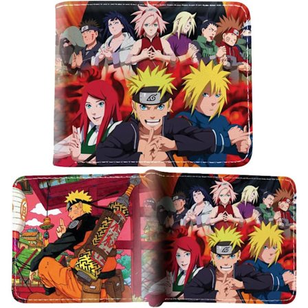 Naruto Plånbok Tecknad Kort Barn Spelväska Plånböcker Myntväska Mode Cool korthållare för pojkar Man Söt Mode Kul - spot sales
