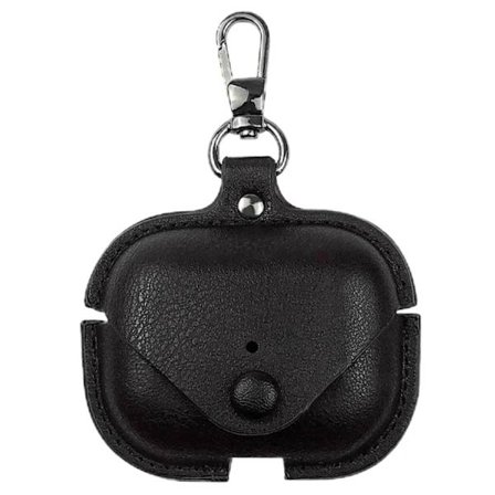 Airpods Pro 3 Mobilskal Business Läder + PC - Svart