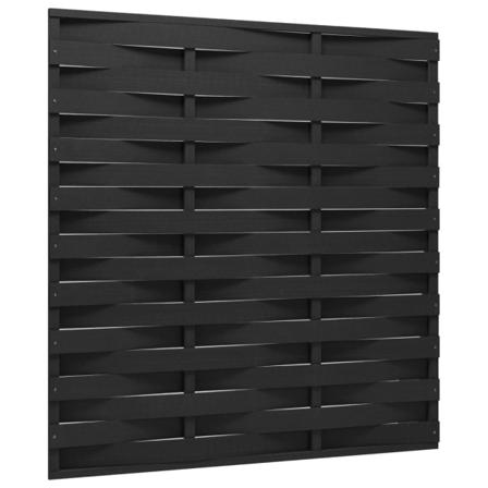 Vidaxl Staketpanel Wpc 170x180 Cm Svart Svart