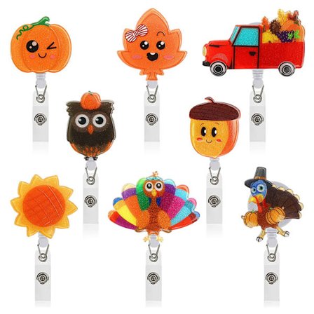 Teleskopisk navnetagsklips med en diameter på 3,2 cm, 8 stk.