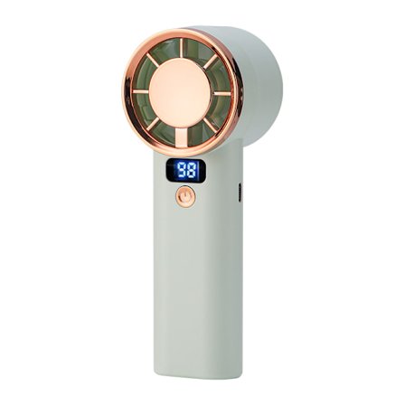 Mintgrön handhållen fläkt: Portabel kylning med lång batteritid