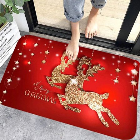 God Jul -lattiamatto, jouluinen sisä- ja ulkomatto, koristeeksi puutarhahuoneeseen tai kotitoimistoon