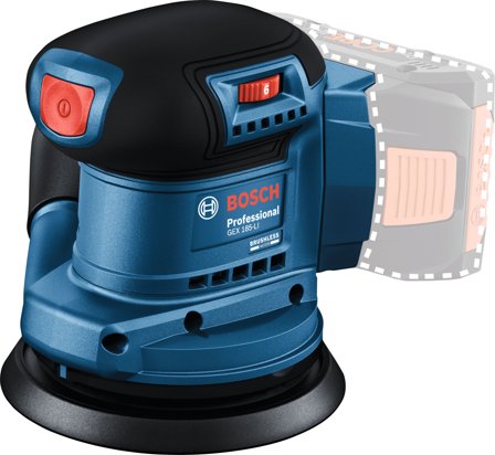 Bosch GEX 185-LI Eksentersliper uten batteri og lader 06013A5020, Maskiner