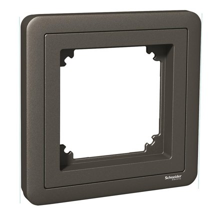 Schneider Electric WDE003801 Kombinasjonsramme IP20, innfelt eller utvendig 87 mm, antrasittgrå, Strømbrytere & vegguttak