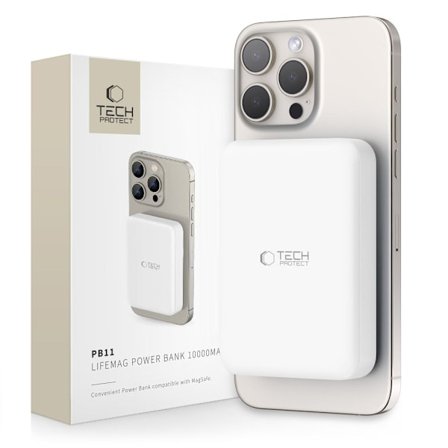 TECH-PROTECT PB11 LIFEMAG MAGSAFE POWER BANK 10000MAH HVID