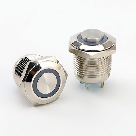 16mm Metall Ikke-Låsende Trykknappbrytere Hban Automotive Trykknapper[COPL]