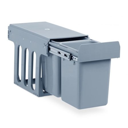 Utdragbar källsortering 2 st sopkärl