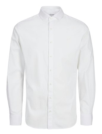 Jjeaxel Stretch Shirt Ls Noos Jnr White Jack & J S