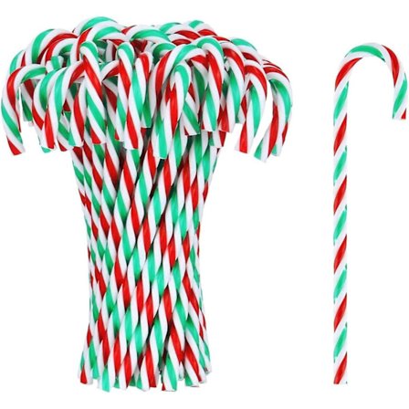 24 st jul plast Candy Cane Xmas träd hängande prydnad