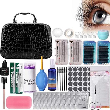 Ögonfransförlängningskit, Professionellt fransförlängningskit, Naturlig makeup