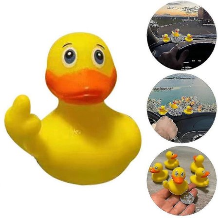 1/3/5/10 st Gummiankor med Mellanfinger, Söt Liten Rolig Gummianka Festdekoration Bilprydnad Present -ayane