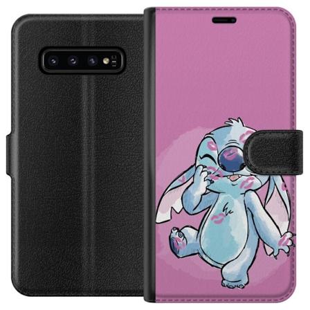 Samsung Galaxy S10 Lompakkokotelo Stitch Puss