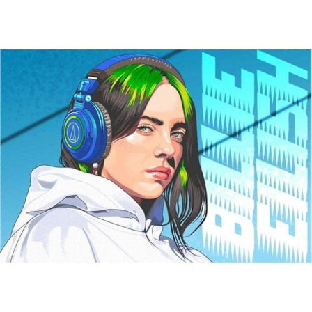Puslespill 1000/500/300 brikker Tre Samle Bilde Billie Eilish Plakat Voksne Spill Pedagogiske Leker PPTU384[D]