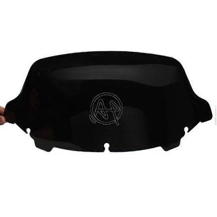 3 färger ABS Plast Motorcykel 10" Vindruta Kåpa Vindskydd Kompatibel med Harley Touring Electra Street Glide 2014-2019 2018-Perfekt