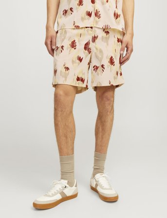 Jack & Jones Jpstjaiden Jjjacquard Jogger Short Styd - Beige - XL