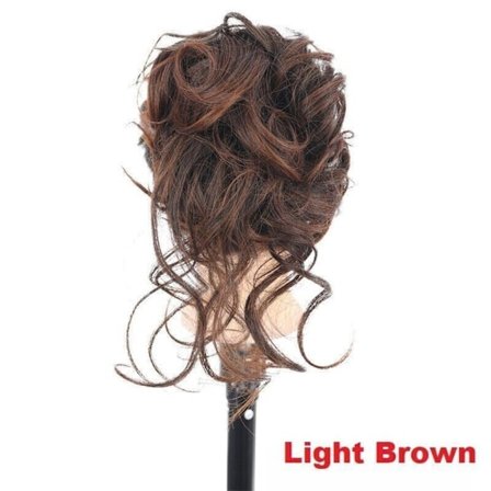 Natural Clip on i Messy Bun Hair Piece Extension Hair Claw Clip Wedding