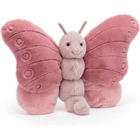 Jellycat Beatrice Sommerfugl Kosedyr, 25 cm - Insekt og Bille Plysjleke - Klassisk Barnegave