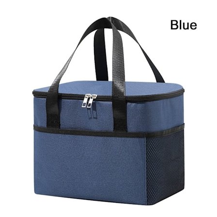 8L Isolerad Termisk Väska Kylväska Lunchväska BLÅ