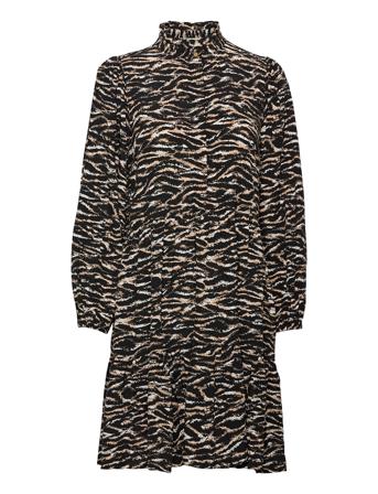 Rosie Zebra Short Dress Black Notes Du Nord