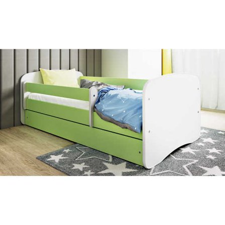 Kocot Kids Barnsäng - Babydreams Grön - Med Låda 140x70 Cm - Litenleker