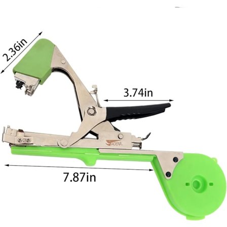 Håndtbindingsmaskin Hageplante Manuell Plantebindingsmaskin for Plantebånd 20 Strips 1 Eske med Stifter