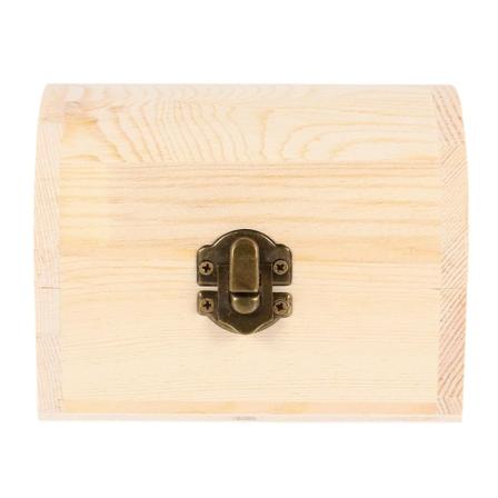 1 stk Solid Tre Arc Design Oppbevaringsbokser Gavebokser Skattkister (medium) Tre glid 1stk12X9X8CM Wooden lubricious 1pcs 12X9X8CM