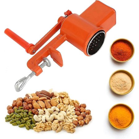 Hånddrevet Kornkværn - Manuel Kornkværn - Premium Rustfrit Stål Kornmølle - Perfekt til at Male Kaffe Bønner - Effektivt Køkkenredskab[PB]