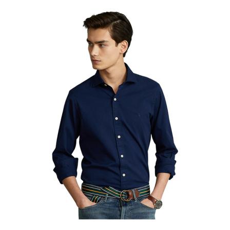 Polo Ralph Lauren Slim Fit Garment-Dyed Twill Shirt Blå, Herre Skjorter