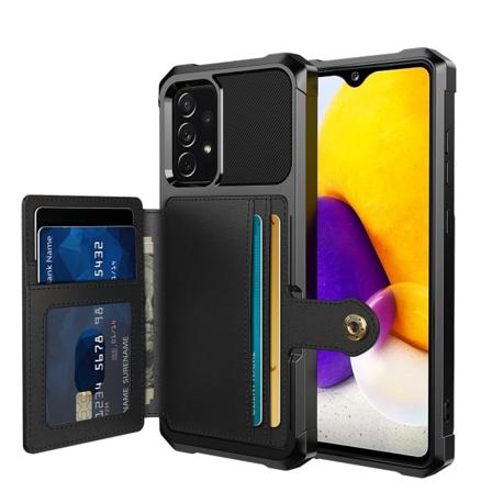 Smidigt Skal Med Korthållare - Samsung Galaxy A13 4g Svart