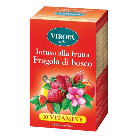 Viropa 10 Vitamine Infuso Alla Frutta Fragola Di Bosco 15 Bustine