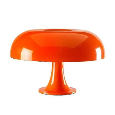 Italia Designer Led Mushroom Bordlampe Kompatibel med Hotel Soverom Sengen Stue Dekor Belysning (oransje) -HG