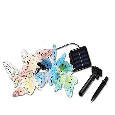 Perhonen Solar-valoketju Ulkok ytt n, 12/20 Led-valoa Puutarhaan, Pihan Koristeluun 20lights