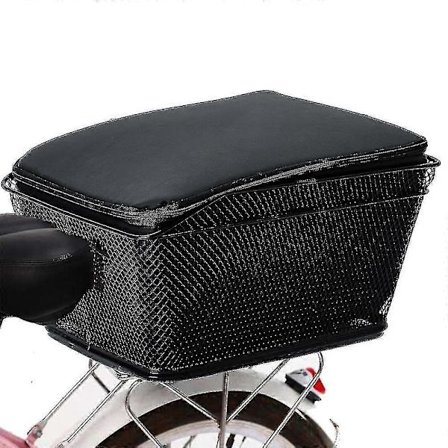 Sykkelkurv bak, stor kapasitet, metalltråd, vanntett regntrekk TY